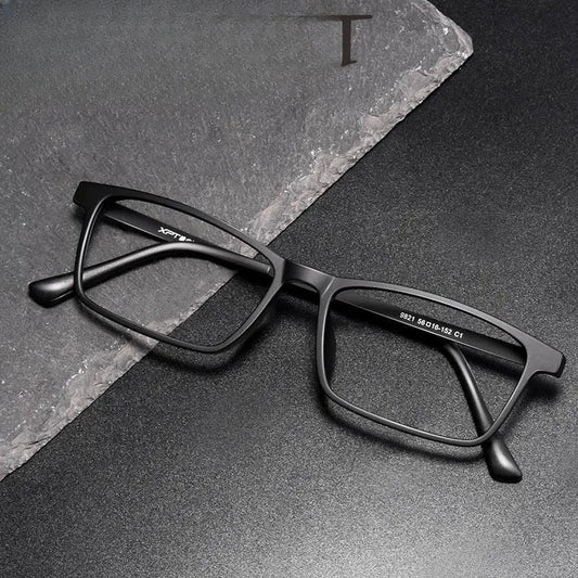 Unisex Square Full Rim Titanium Prescription Glasses 9821 — view 1 | Rx Spectacle