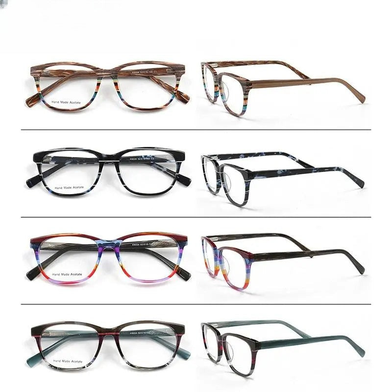 Unisex Cat Eye Full Rim Acetate Prescription Glasses 9224 — view 8 | Rx Spectacle