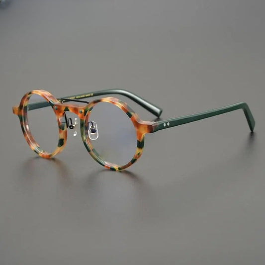 Unisex Round Full Rim Acetate Double Bridge Prescription Glasses Gxyj808 — view 1 | Rx Spectacle