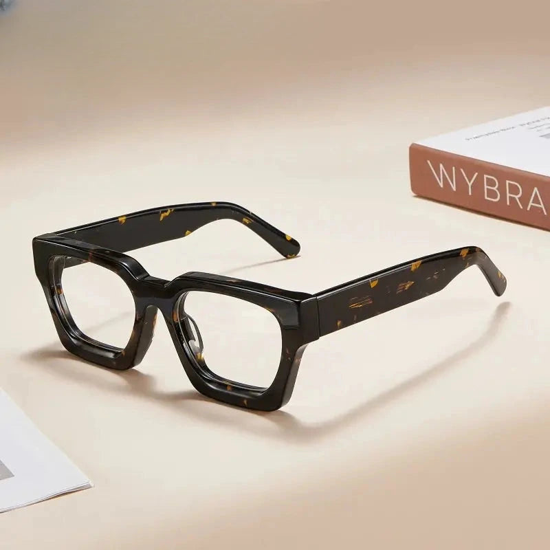 Unisex Square Full Rim Acetate Prescription Glasses 29006 — view 1 | Rx Spectacle