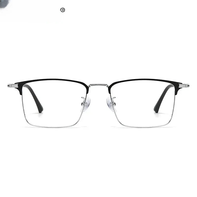 Men's Square Full Rim Titanium Reading Glasses 90271 — view 1 | Rx Spectacle