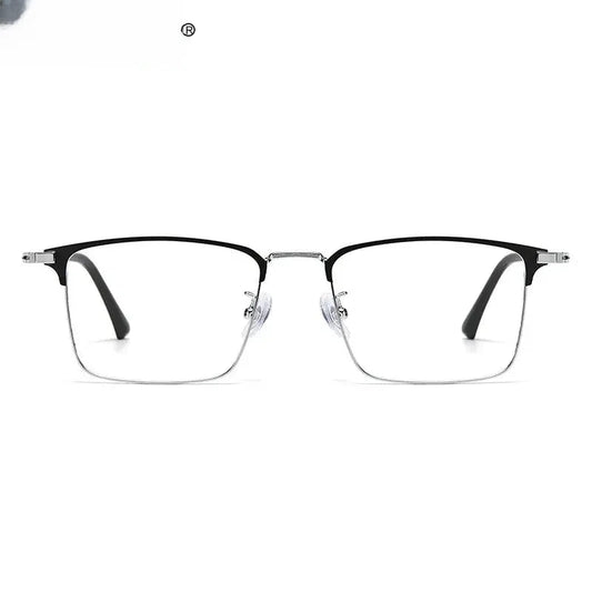 Men's Square Full Rim Titanium Reading Glasses 90271 — view 1 | Rx Spectacle