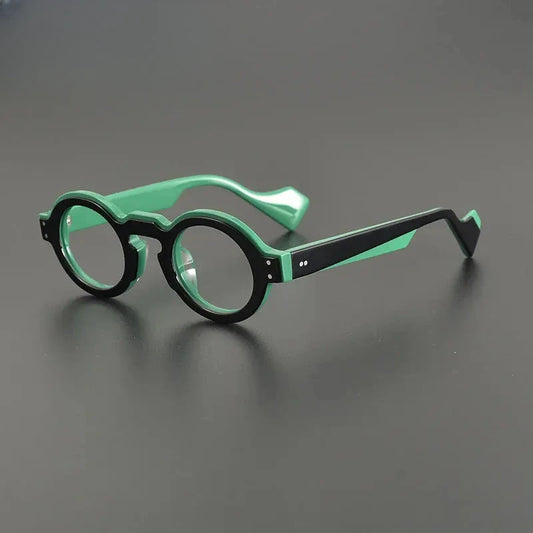 Unisex Round Full Rim Acetate Prescription Glasses Gxyj1161 — view 1 | Rx Spectacle