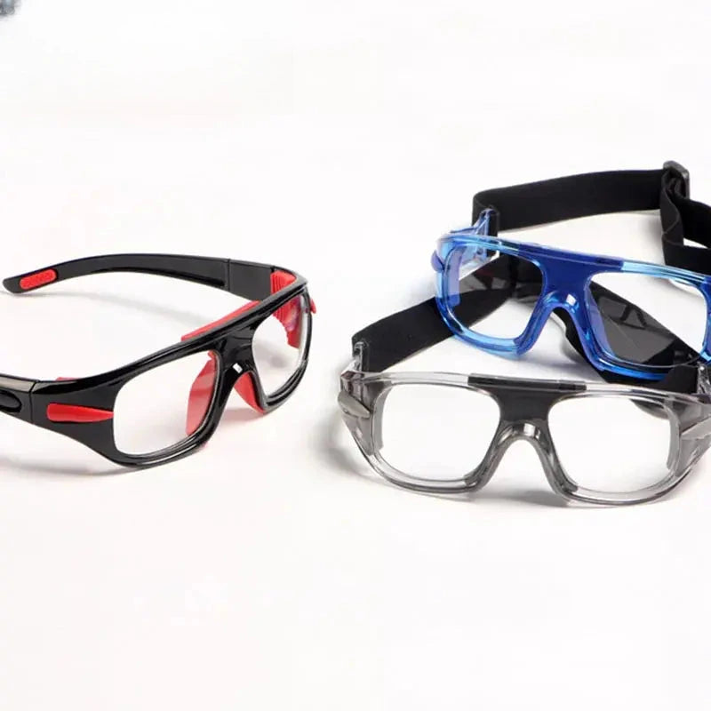 Unisex Square Full Rim Titanium Sports Glasses C036 — view 1 | Rx Spectacle