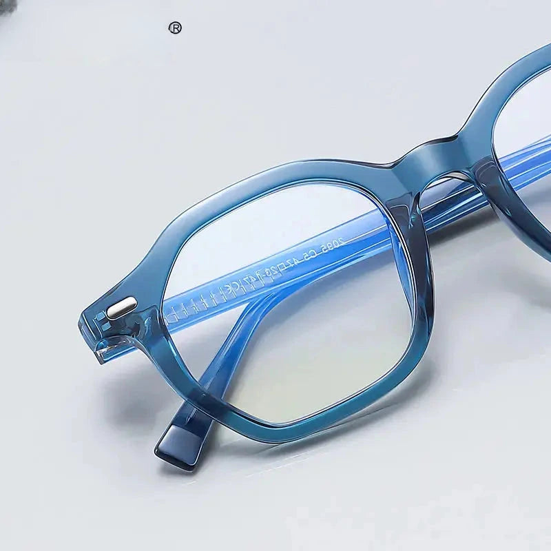 Women's Square Full Rim Titanium Reading Glasses 2095 — view 2 | Rx Spectacle