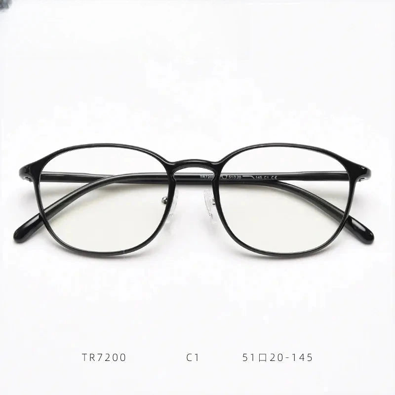 Women's Oval Full Rim Titanium Prescription Glasses 87200 — view 11 | Rx Spectacle
