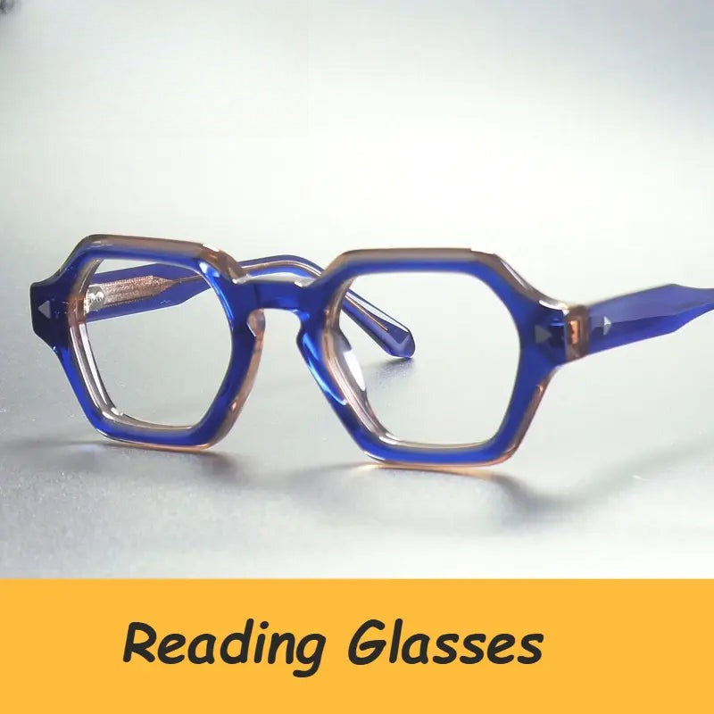 Unisex Polygon Full Rim Acetate Reading Glasses G66307 — view 1 | Rx Spectacle