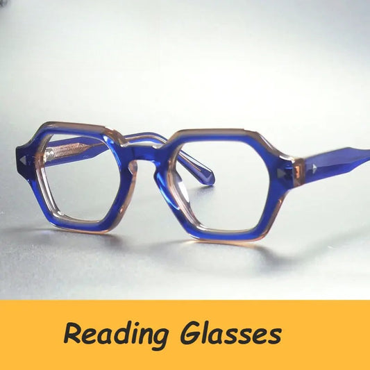 Unisex Polygon Full Rim Acetate Reading Glasses G66307 — view 1 | Rx Spectacle