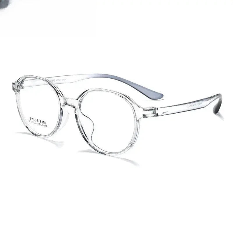 Unisex Round Full Rim Titanium Prescription Glasses 21035 — view 7 | Rx Spectacle