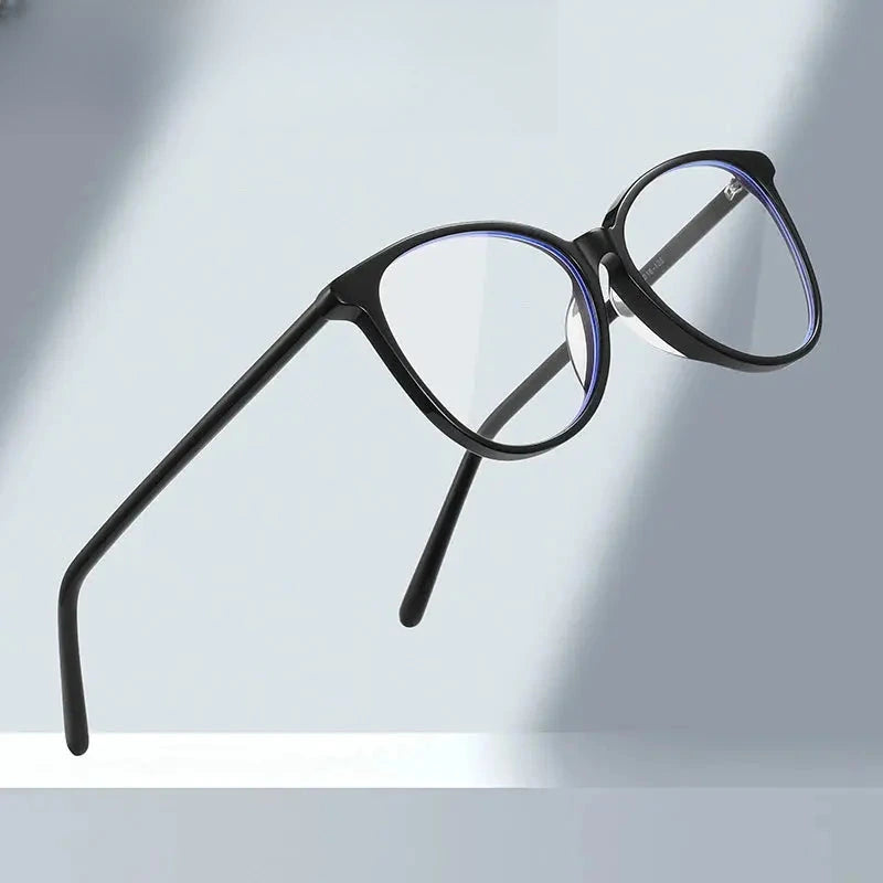 Women's Oval Full Rim Acetate Prescription Glasses 82135 — view 1 | Rx Spectacle