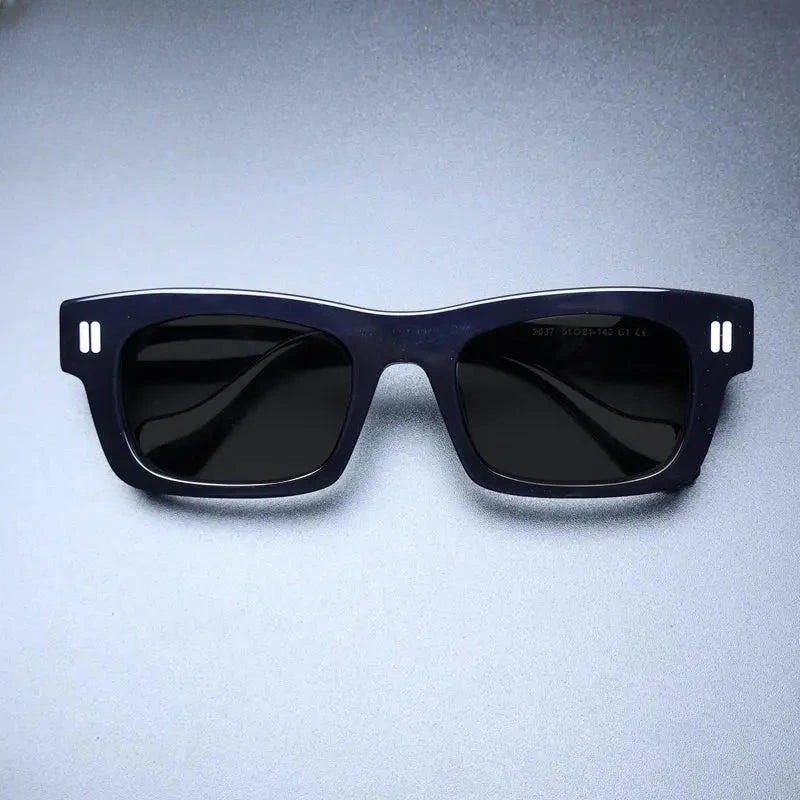 Unisex Square Full Rim Acetate Prescription Glasses M004 — view 6 | Rx Spectacle