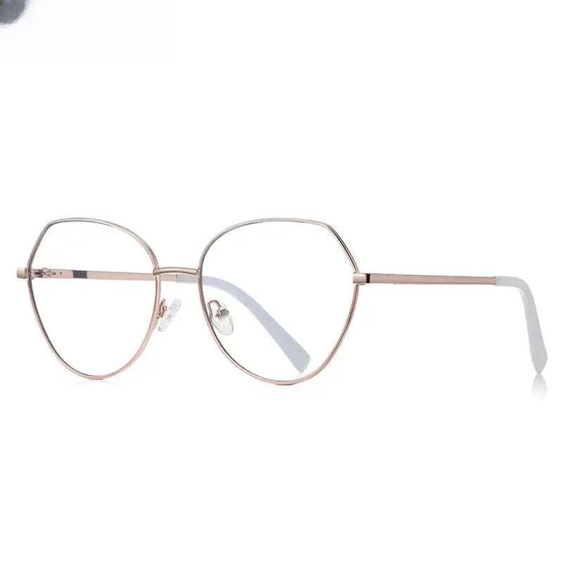 Women's Oval Full Rim Stainless Steel Reading Glasses 3095 — view 11 | Rx Spectacle