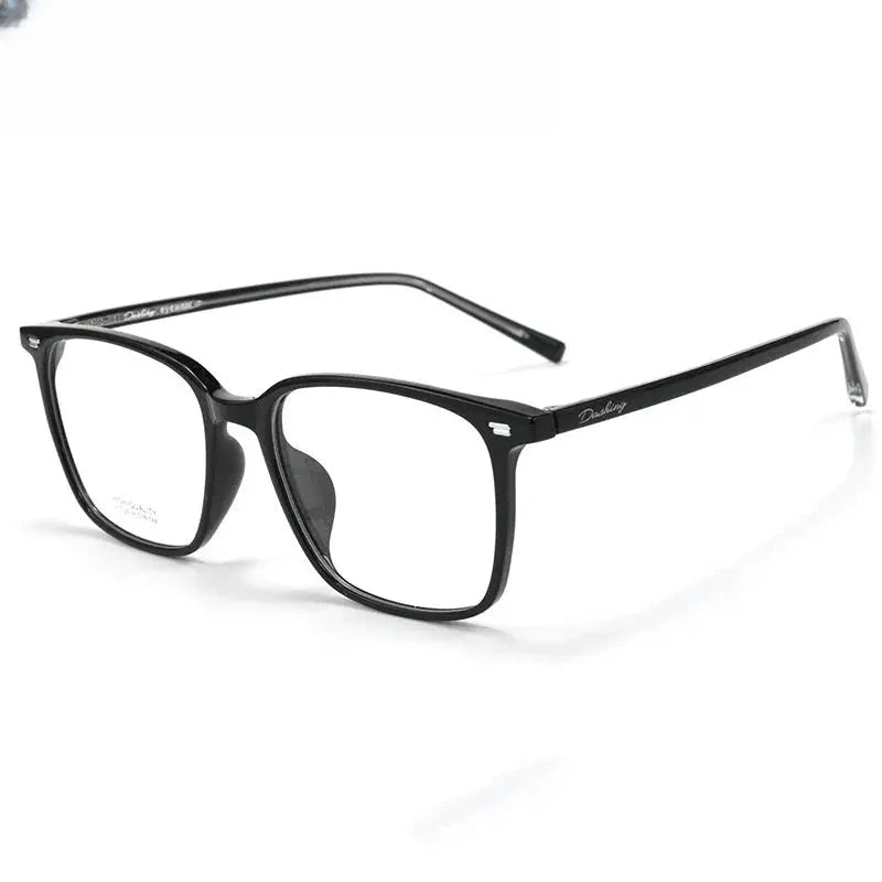 Unisex Square Full Rim Titanium Prescription Glasses 611038 — view 6 | Rx Spectacle