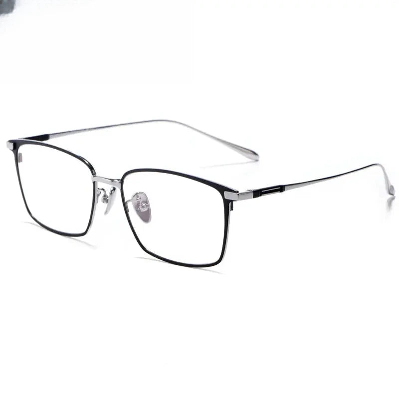 Women's Square Full Rim Titanium Prescription Glasses 18317 — view 1 | Rx Spectacle