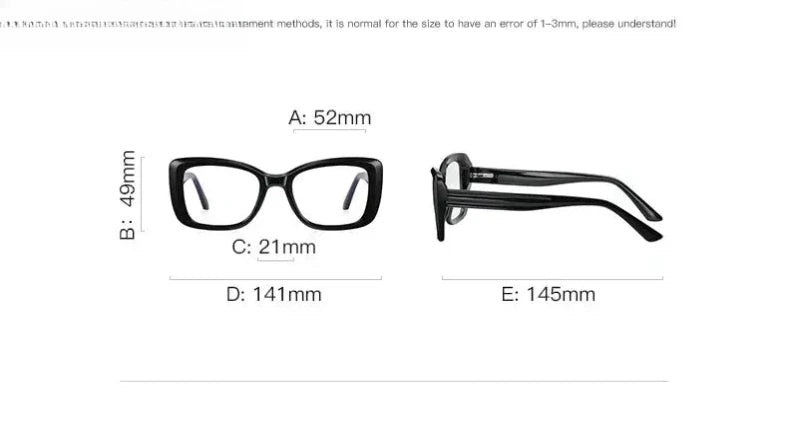 Women's Square Full Rim TR90 Reading Glasses 2147 — view 14 | Rx Spectacle