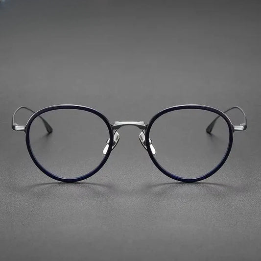 Women's Round Full Rim Titanium Prescription Glasses 361359 — view 1 | Rx Spectacle