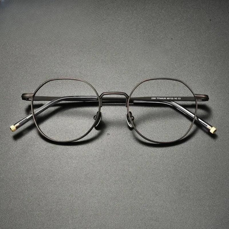 Unisex Irregular Full Rim Titanium Prescription Glasses Gxyj933 — view 7 | Rx Spectacle
