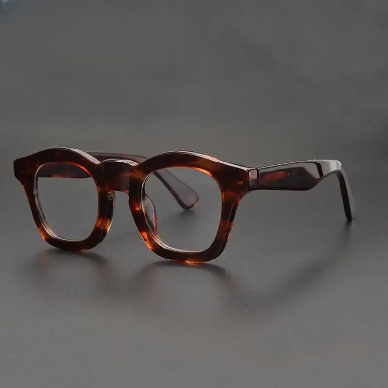 Unisex Round Full Rim Acetate Prescription Glasses Zxyj16 — view 7 | Rx Spectacle