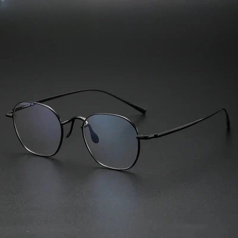 Women's Polygon Full Rim Titanium Prescription Glasses 464544 — view 4 | Rx Spectacle