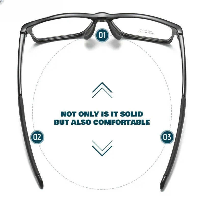 Women's Square Full Rim TR90 Reading Glasses 18076 — view 3 | Rx Spectacle