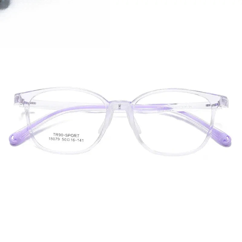 Women's Square Full Rim TR90 Prescription Glasses 318079 — view 7 | Rx Spectacle