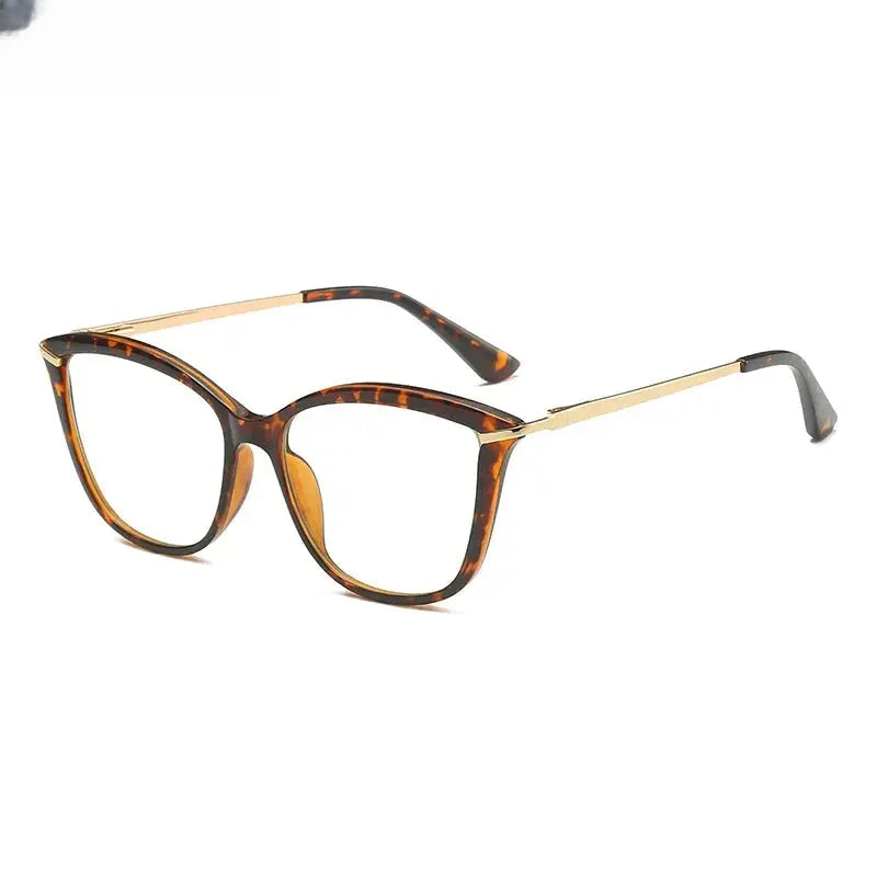 Women's Cat Eye Full Rim Alloy Reading Glasses 2036 — view 8 | Rx Spectacle