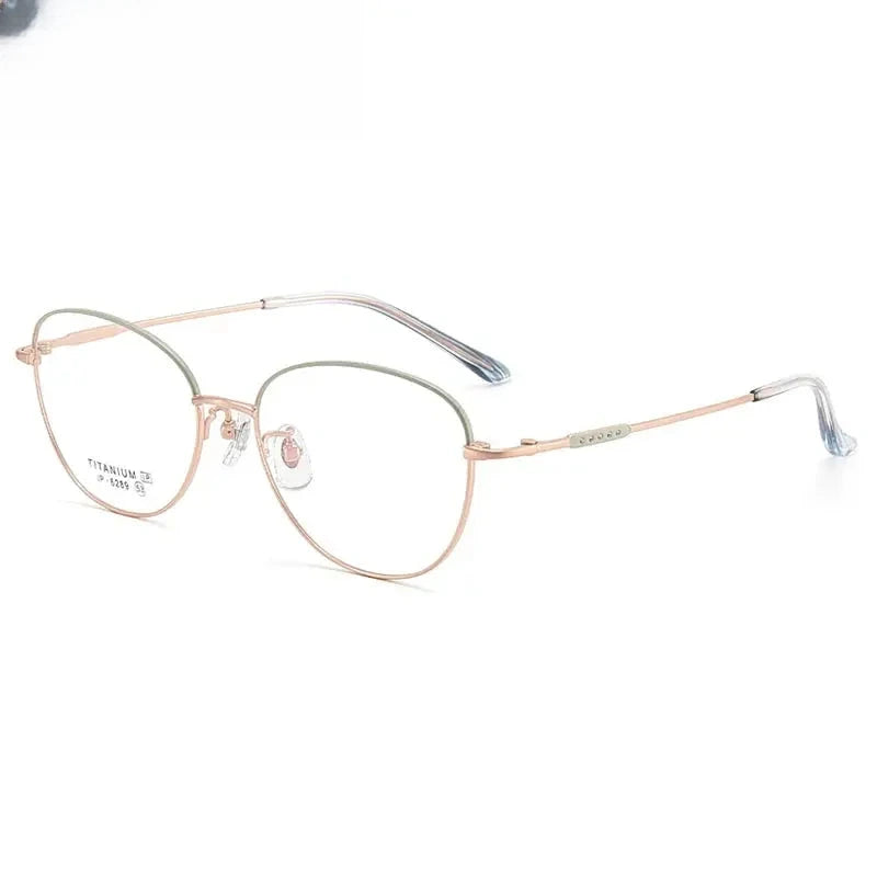 Women's Polygon Full Rim Titanium Prescription Glasses 776289 — view 6 | Rx Spectacle