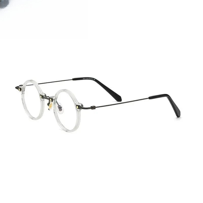 Unisex Round Full Rim Titanium Prescription Glasses Gxyj577 — view 2 | Rx Spectacle