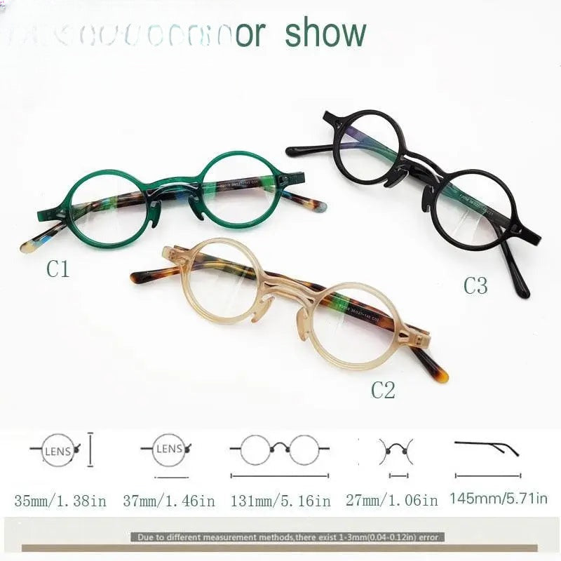 Unisex Round Full Rim Titanium Prescription Glasses — view 18 | Rx Spectacle