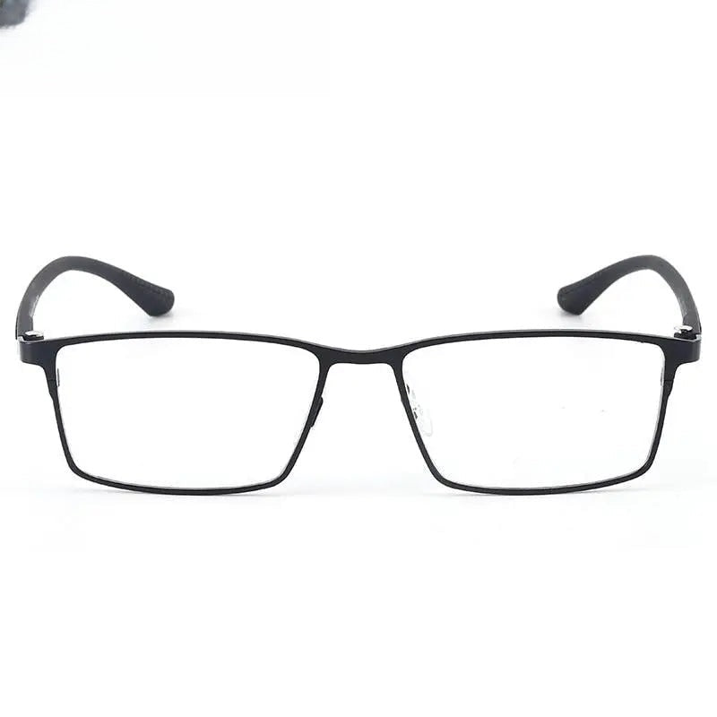 Men's Square Full Rim Alloy Prescription Glasses 9386 — view 8 | Rx Spectacle