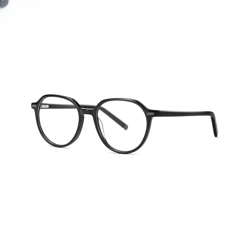 Unisex Oval Full Rim Acetate Prescription Glasses 9043 — view 5 | Rx Spectacle