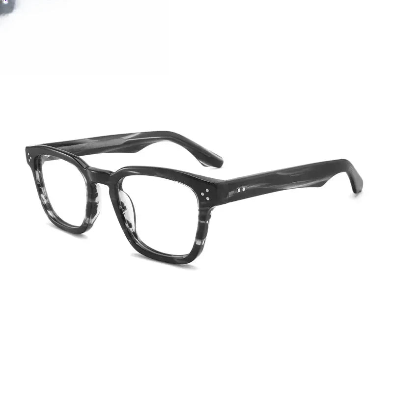 Men's Square Full Rim Acetate Prescription Glasses Gxyj1500 — view 6 | Rx Spectacle