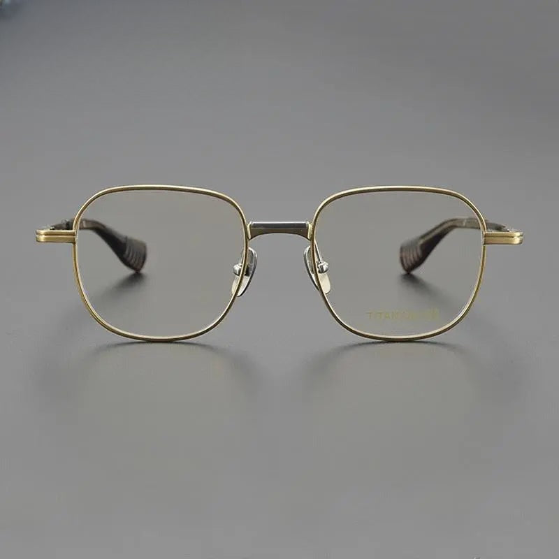 Unisex Square Full Rim Titanium Prescription Glasses Gxyj1086 — view 8 | Rx Spectacle