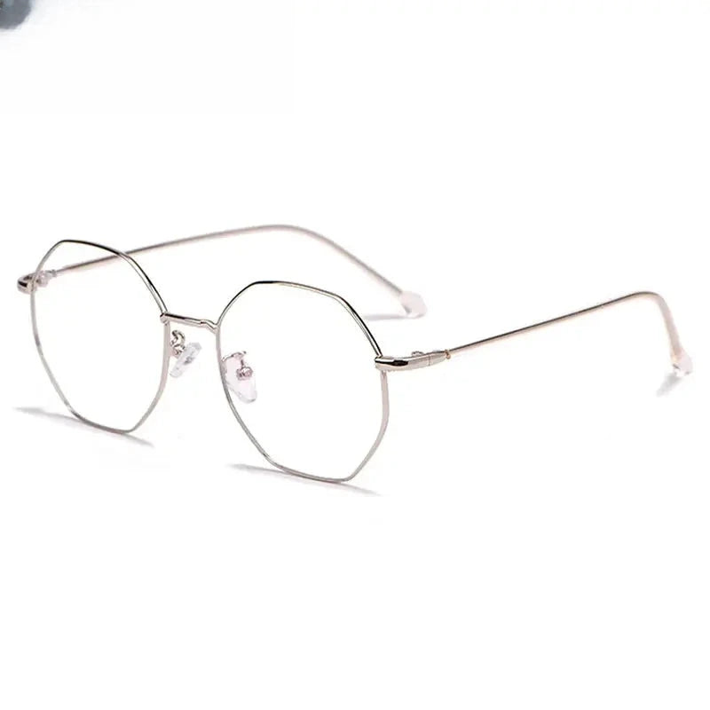 Women's Polygon Full Rim Alloy Prescription Glasses 91100/01 — view 8 | Rx Spectacle