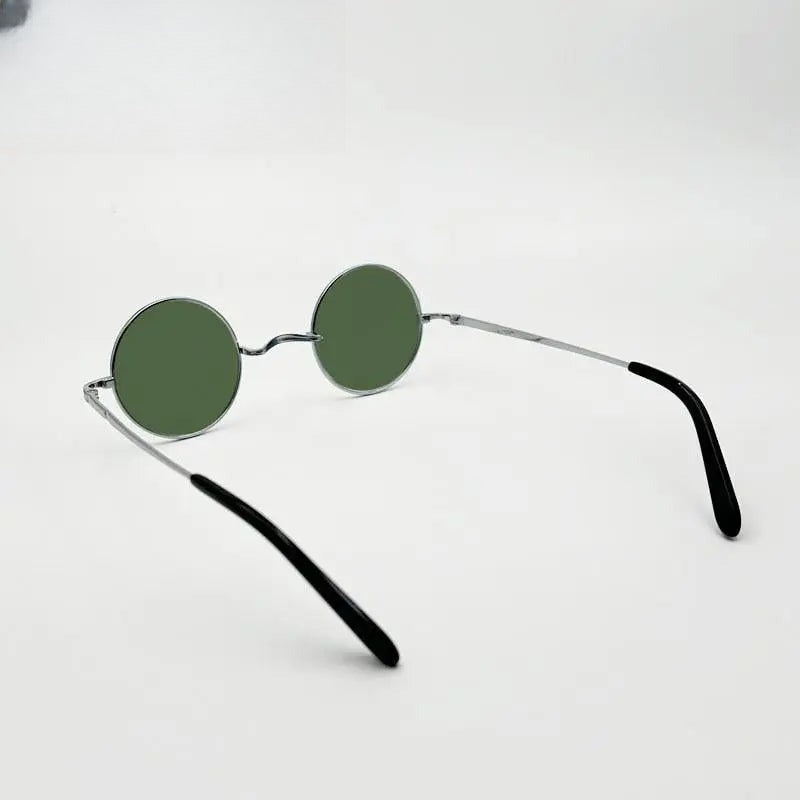 Unisex Round Full Rim Titanium Prescription Glasses 42mm — view 15 | Rx Spectacle