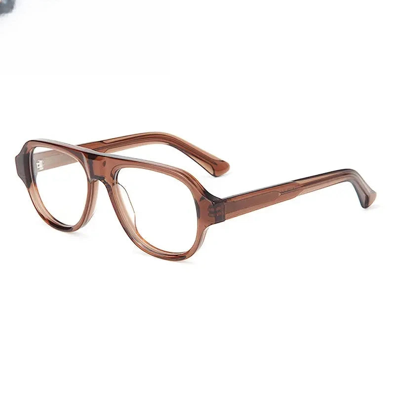 Men's Browline Full Rim Acetate Prescription Glasses 668008 — view 3 | Rx Spectacle