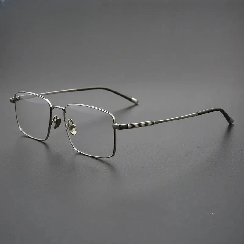 Men's Polygon Full Rim Titanium Prescription Glasses 582802 — view 3 | Rx Spectacle