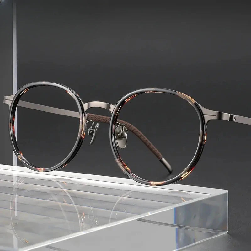 Unisex Oval Full Rim Titanium Prescription Glasses 226006 — view 1 | Rx Spectacle