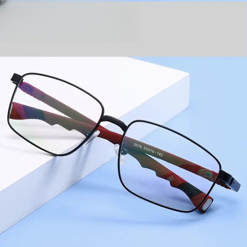 Unisex Square Full Rim Alloy Prescription Glasses 30769 — view 1 | Rx Spectacle