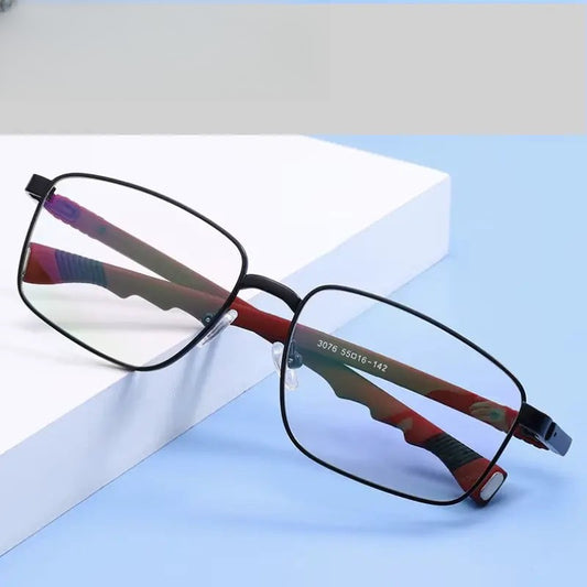Unisex Square Full Rim Alloy Prescription Glasses 30769 — view 1 | Rx Spectacle