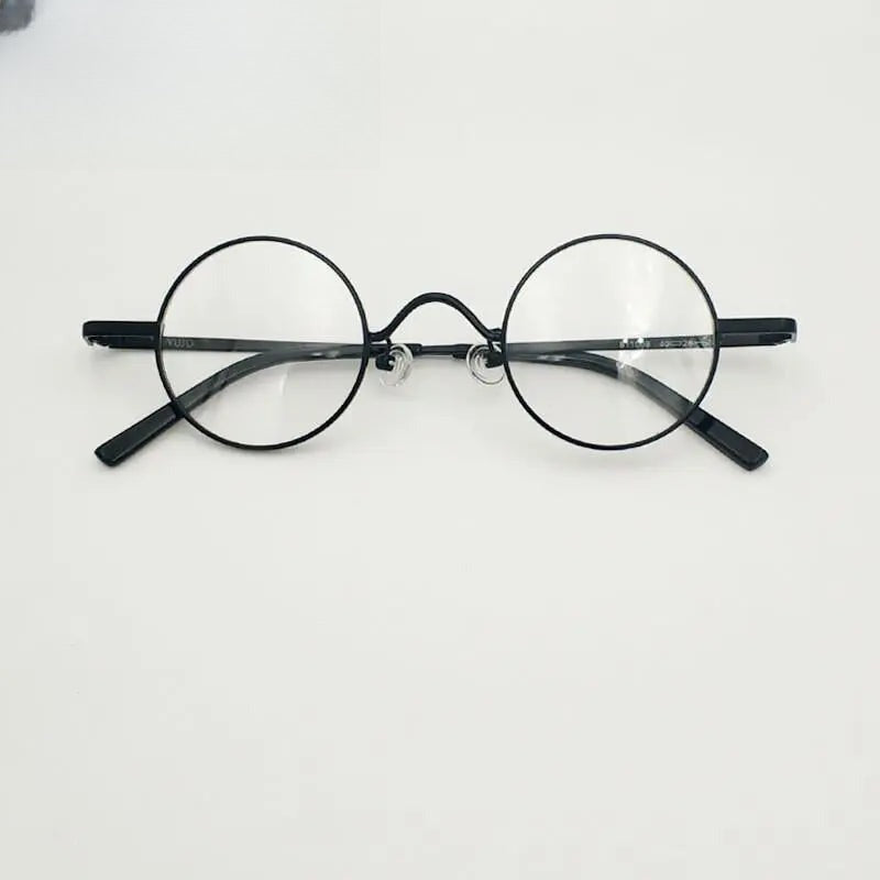 Unisex Round Full Rim Alloy Prescription Glasses 811008 — view 12 | Rx Spectacle
