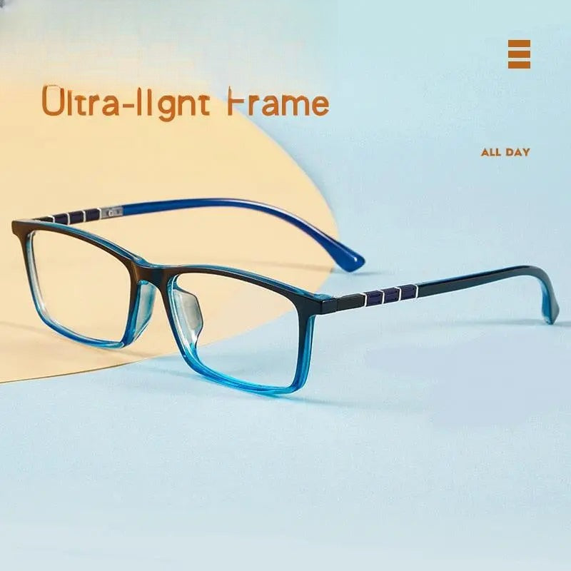 Men's Square Full Rim TR90 Sports Glasses 96005R — view 1 | Rx Spectacle