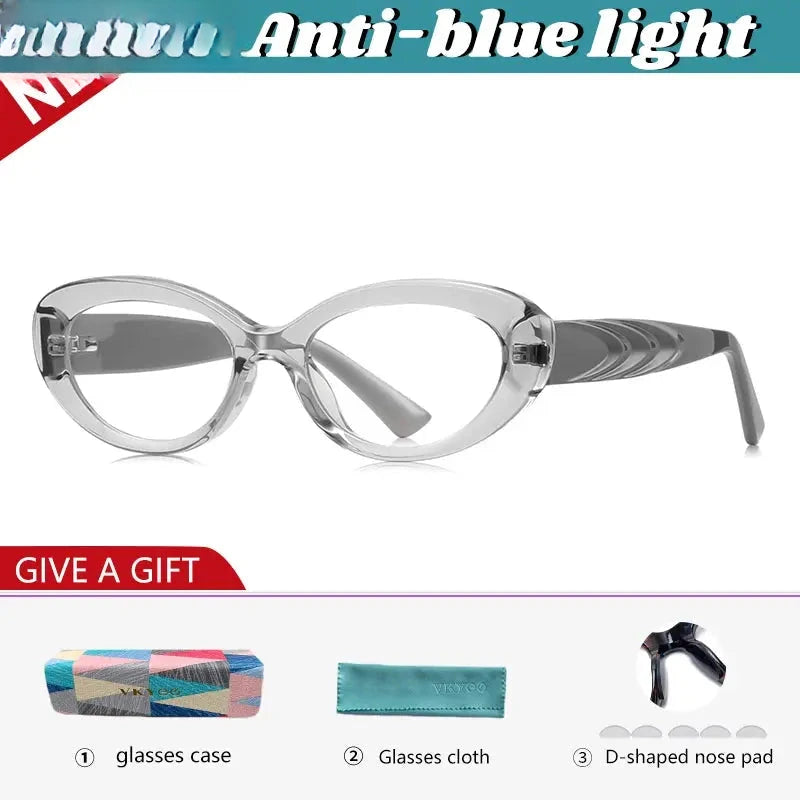 Women's Oval Full Rim Titanium Reading Glasses 512257 — view 8 | Rx Spectacle