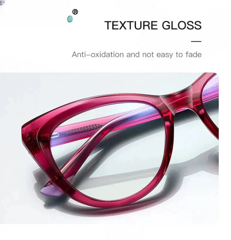 Women's Cat Eye Full Rim TR90 Reading Glasses 2149 — view 4 | Rx Spectacle