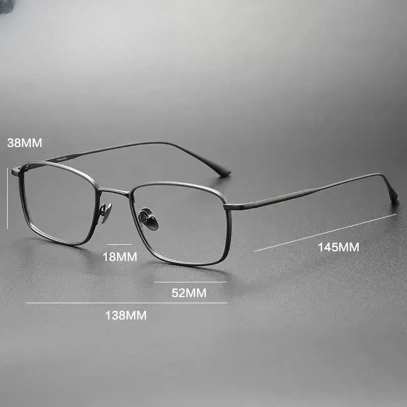 Women's Polygon Full Rim Titanium Reading Glasses G2138 — view 2 | Rx Spectacle
