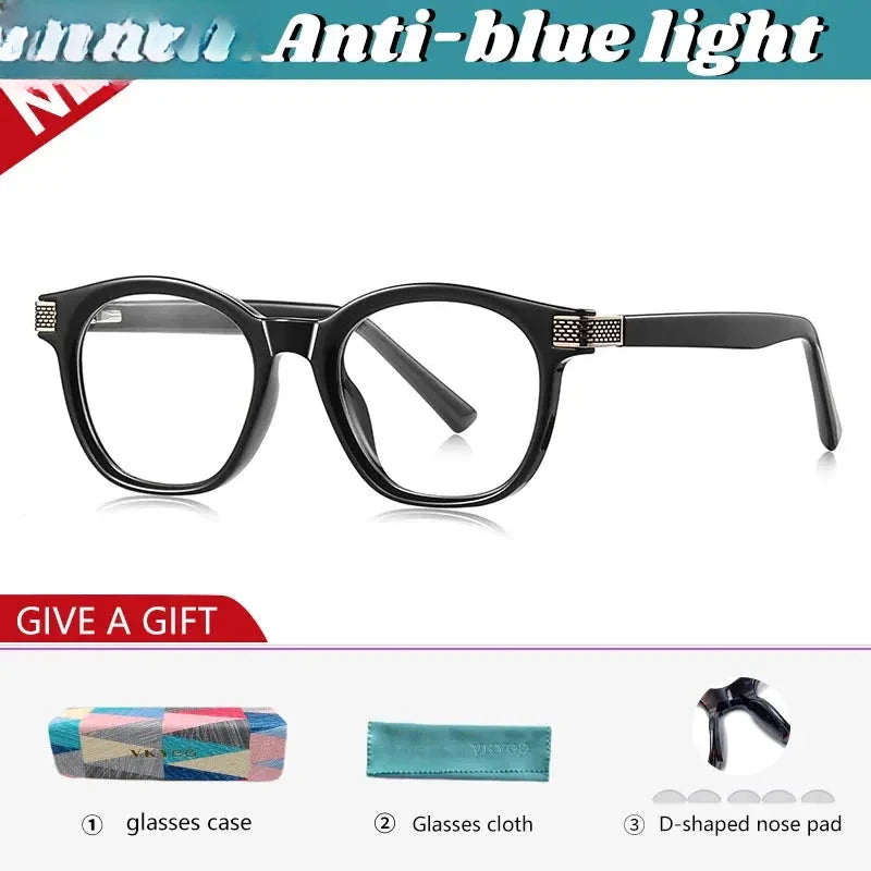 Women's Square Full Rim Titanium Reading Glasses 313107 — view 7 | Rx Spectacle