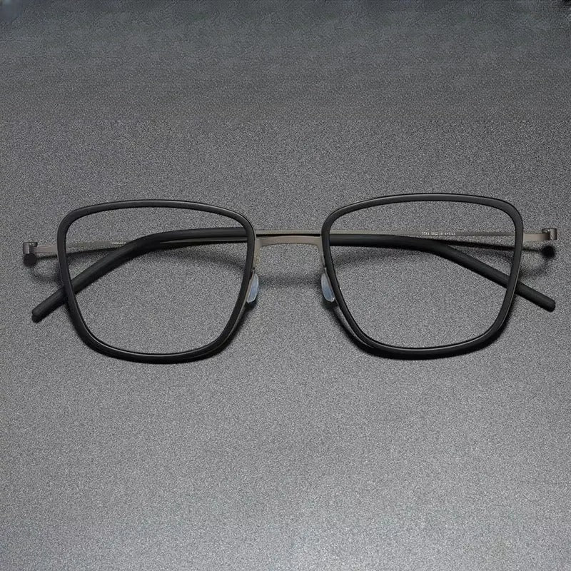 Unisex Polygon Full Rim Titanium Prescription Glasses 425510 — view 1 | Rx Spectacle