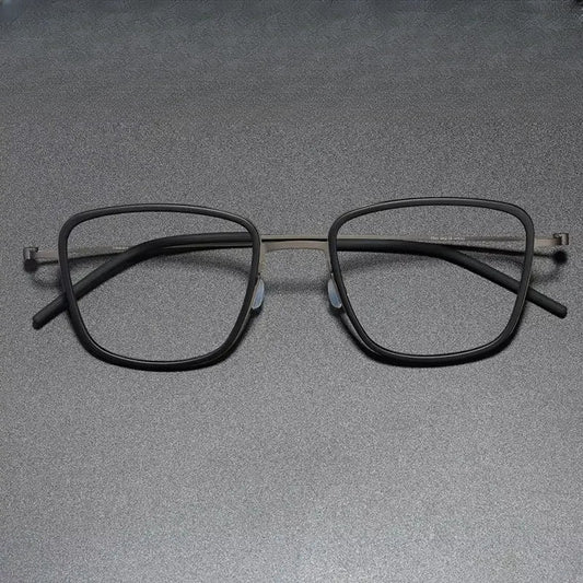 Unisex Polygon Full Rim Titanium Prescription Glasses 425510 — view 1 | Rx Spectacle