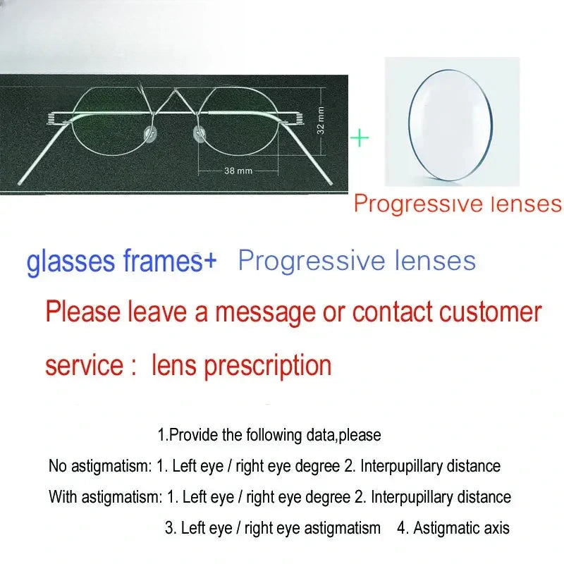 Unisex Oval Full Rim Stainless Steel Prescription Glasses 61423 — view 6 | Rx Spectacle