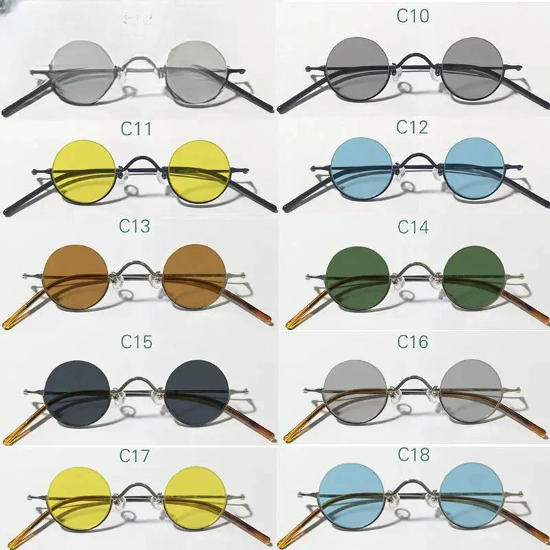 Women's Round Semi-Rimless Alloy Prescription Glasses 14130 — view 3 | Rx Spectacle